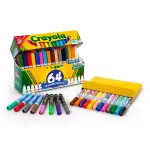 Crayola 64-Count Broad Line Markers with Gel & Window Markers