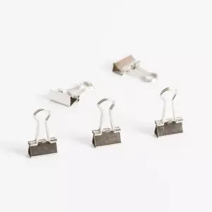 U Brands 60-Count Mini Binder Clips Silver