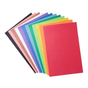 Crayola 12-Color 48-Sheet Giant Construction Paper with Stencil