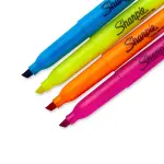 Sharpie Pocket 4pk Multicolored Highlighters Narrow Chisel Tip