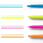 Sharpie Pocket 4pk Multicolored Highlighters Narrow Chisel Tip