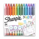 Sharpie S-Note 24pk Multicolored Creative Marker Highlighters Chisel Tip