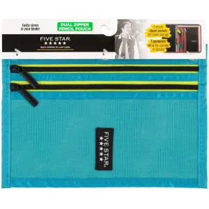 Five Star Dual Zipper Pencil Pouch