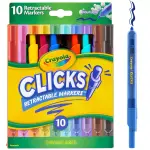 Crayola 10-Count Clicks Retractable Markers