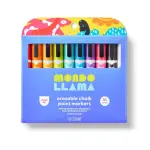 Mondo Llama 10-Count Erasable Chalk Paint Markers Chisel Tip