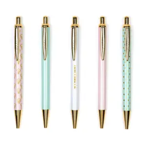 Yoobi 5pk Black Retractable Ballpoint Pens