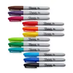 Sharpie 12pk Multicolored Permanent Markers Fine Tip