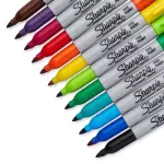 Sharpie 12pk Multicolored Permanent Markers Fine Tip