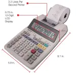 Sharp EL-1750V 2-Color Printing Calculator