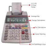 Sharp EL-1750V 2-Color Printing Calculator