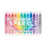 Rainbow 12-Set Sparkle Metallic Watercolor Gel Crayons