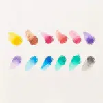 Rainbow 12-Set Sparkle Metallic Watercolor Gel Crayons