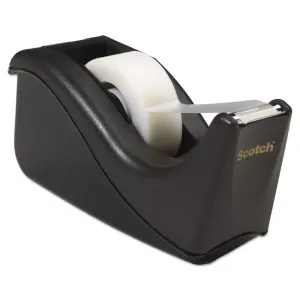 Scotch Black Value Desktop Tape Dispenser 1-Inch Core Two-Tone