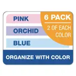 TOPS 6 Pads/Pack 5 x 8 Pastels 50 Sheets Prism Plus Colored Legal Pads