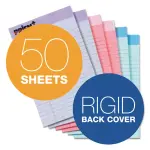 TOPS 6 Pads/Pack 5 x 8 Pastels 50 Sheets Prism Plus Colored Legal Pads