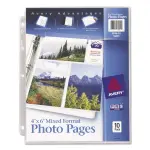 Avery 10-Pack Photo Storage Pages for Six 4 x 6 Mixed Format Photos 3-Hole Punched