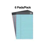 TRU RED 50 Sheets/Pad (5x8 Inch) Notepads Narrow Ruled Pastels