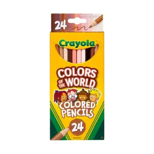 Crayola 24-Count Colors of the World Colored Pencils