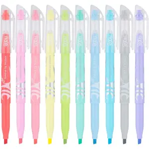 Pilot 10pk FriXion Light Pastel Erasable Highlighters Chisel Tip Assorted Inks