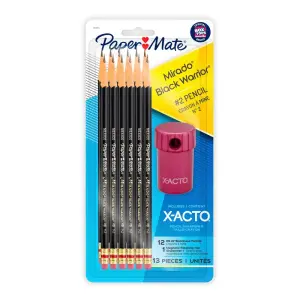 Paper Mate 12pk Mirado #2 Woodcase Pencils Pre-Sharpened with X-ACTO Sharpener