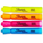 Sharpie 4pk Multicolored Highlighters Smear Guard Chisel Tip