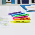 Sharpie 4pk Yellow Highlighters Smear Guard Chisel Tip