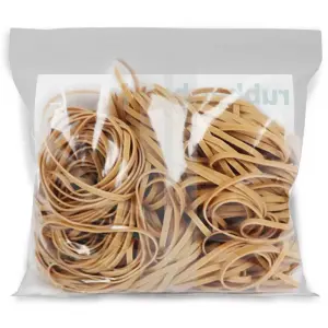 up&up 300-Count Tan Rubberband Size 33 3-1/2 x 1/8 Inches