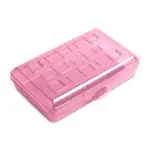 Sterilite Translucent Pink Glitter Pencil Box