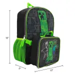 Minecraft Boys' Backpack with Lunch Box