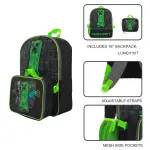 Minecraft Boys' Backpack with Lunch Box