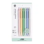 U Brands U-Eco 6pk (0.7mm Black Ink) Ballpoint Pens Core Speckle