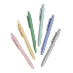 U Brands U-Eco 6pk (0.7mm Black Ink) Ballpoint Pens Core Speckle