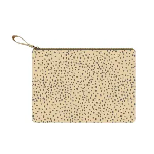 The Everygirl Tan- Blue Sky Zipper Pencil Pouch