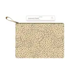 The Everygirl Tan- Blue Sky Zipper Pencil Pouch