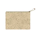 The Everygirl Tan- Blue Sky Zipper Pencil Pouch