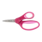 Fiskars 5-Inch Pink Sparkle SoftGrip Point Kids' Scissors