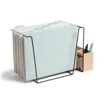 U Brands 6-Count 6 Pockets Hanging File Folders - Debossed Pastels