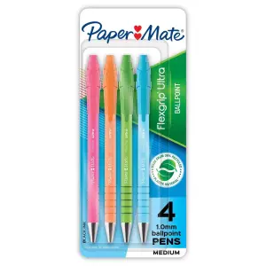 Paper Mate 4pk FlexGrip Ultra Ballpoint Pens