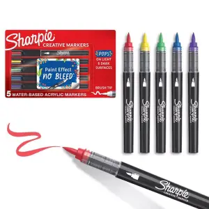 Sharpie 5pk Multicolored Creative Markers Brush Tip