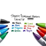 Sharpie 2pk Black Permanent Markers Chisel Tip