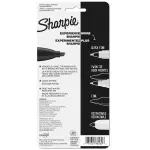 Sharpie 2pk Black Permanent Markers Chisel Tip