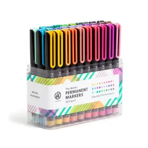 U Brands 30pk Multicolored Permanent Markers