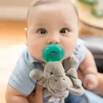 WubbaNub Gray Elephant Pacifier