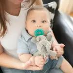 WubbaNub Gray Elephant Pacifier