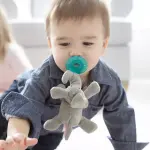 WubbaNub Gray Elephant Pacifier