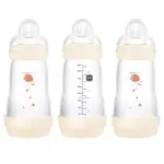 MAM 9oz/3pk - Shell (2m+) Easy Start Anti-Colic Baby Bottle