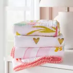 Cloud Island 3-Pack Flora Muslin Swaddle Blankets - Pink