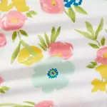 Cloud Island Pink - Fitted Crib Sheet Floral