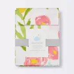 Cloud Island Pink - Fitted Crib Sheet Floral