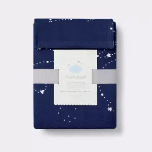 Cloud Island Fitted Crib Sheet Constellation - Navy